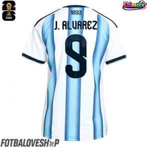 Argentina Julian Alvarez #9 Dámské Domácí Dres MS 2026 Krátký Rukáv