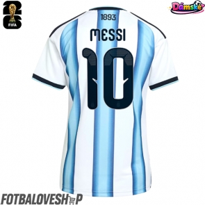 Argentina Lionel Messi #10 Dámské Domácí Dres MS 2026 Krátký Rukáv