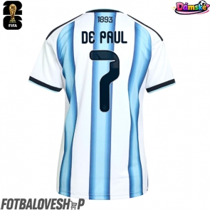 Argentina Rodrigo De Paul #7 Dámské Domácí Dres MS 2026 Krátký Rukáv