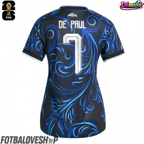 Argentina Rodrigo De Paul #7 Dámské Venkovní Dres MS 2026 Krátký Rukáv