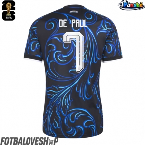 Argentina Rodrigo De Paul #7 Venkovní Dres MS 2026 Krátký Rukáv