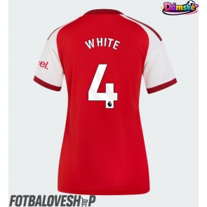 Arsenal Ben White #4 Dámské Domácí Dres 2026-27 Krátký Rukáv