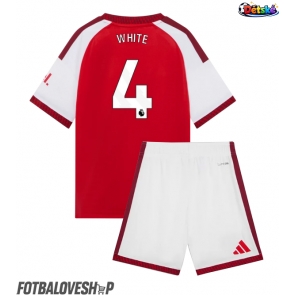 Arsenal Ben White #4 Dětské Domácí Dres 2026-27 Krátký Rukáv (+ trenýrky)