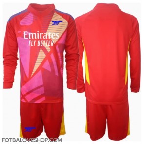Arsenal Brankářské Dětské Venkovní Dres 2024-25 Dlouhý Rukáv (+ trenýrky)
