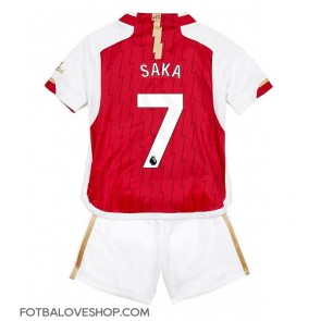 Arsenal Bukayo Saka #7 Dětské Domácí Dres 2023-24 Krátký Rukáv (+ trenýrky)