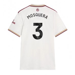 Arsenal Cristhian Mosquera #3 Alternativní Dres 2025-26 Krátký Rukáv