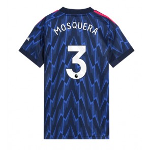 Arsenal Cristhian Mosquera #3 Dámské Venkovní Dres 2025-26 Krátký Rukáv