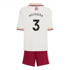 Arsenal Cristhian Mosquera #3 Dětské Alternativní Dres 2025-26 Krátký Rukáv (+ trenýrky)