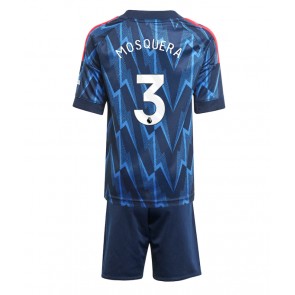 Arsenal Cristhian Mosquera #3 Dětské Venkovní Dres 2025-26 Krátký Rukáv (+ trenýrky)