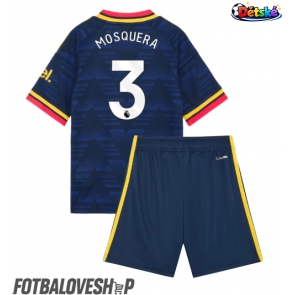 Arsenal Cristhian Mosquera #3 Dětské Venkovní Dres 2026-27 Krátký Rukáv (+ trenýrky)