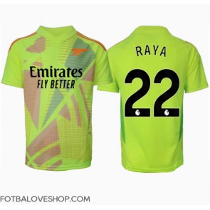 Arsenal David Raya #22 Brankářské Domácí Dres 2024-25 Krátký Rukáv