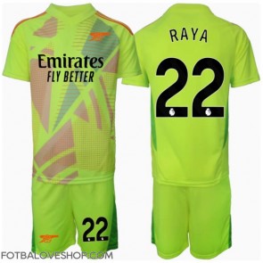 Arsenal David Raya #22 Brankářské Dětské Domácí Dres 2024-25 Krátký Rukáv (+ trenýrky)