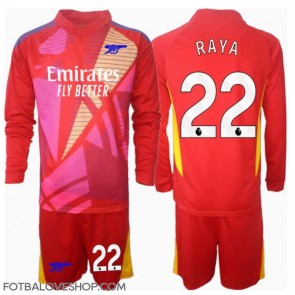 Arsenal David Raya #22 Brankářské Dětské Venkovní Dres 2024-25 Dlouhý Rukáv (+ trenýrky)