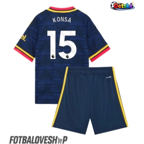 Arsenal Ezri Konsa #15 Dětské Venkovní Dres 2026-27 Krátký Rukáv (+ trenýrky)