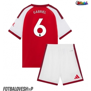 Arsenal Gabriel Magalhaes #6 Dětské Domácí Dres 2026-27 Krátký Rukáv (+ trenýrky)