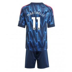 Arsenal Gabriel Martinelli #11 Dětské Venkovní Dres 2025-26 Krátký Rukáv (+ trenýrky)