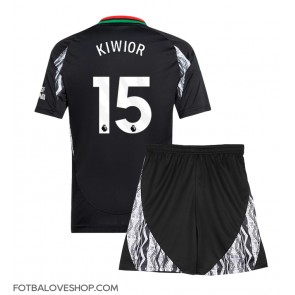 Arsenal Jakub Kiwior #15 Dětské Venkovní Dres 2024-25 Krátký Rukáv (+ trenýrky)