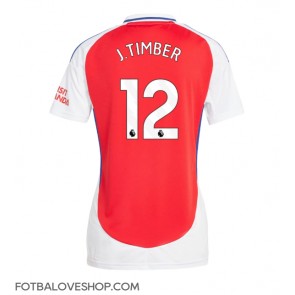 Arsenal Jurrien Timber #12 Dámské Domácí Dres 2024-25 Krátký Rukáv