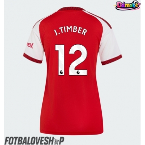 Arsenal Jurrien Timber #12 Dámské Domácí Dres 2026-27 Krátký Rukáv
