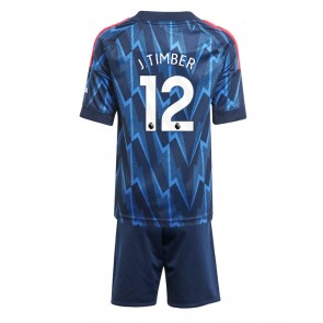 Arsenal Jurrien Timber #12 Dětské Venkovní Dres 2025-26 Krátký Rukáv (+ trenýrky)