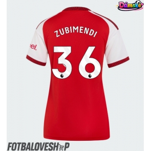 Arsenal Martin Zubimendi #36 Dámské Domácí Dres 2026-27 Krátký Rukáv