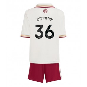 Arsenal Martin Zubimendi #36 Dětské Alternativní Dres 2025-26 Krátký Rukáv (+ trenýrky)