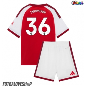 Arsenal Martin Zubimendi #36 Dětské Domácí Dres 2026-27 Krátký Rukáv (+ trenýrky)