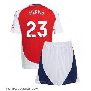 Arsenal Mikel Merino #23 Dětské Domácí Dres 2024-25 Krátký Rukáv (+ trenýrky)