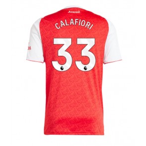 Arsenal Riccardo Calafiori #33 Domácí Dres 2025-26 Krátký Rukáv