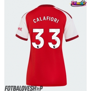 Arsenal Riccardo Calafiori #33 Dámské Domácí Dres 2026-27 Krátký Rukáv