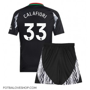 Arsenal Riccardo Calafiori #33 Dětské Venkovní Dres 2024-25 Krátký Rukáv (+ trenýrky)