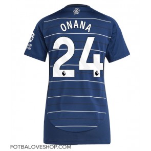 Aston Villa Amadou Onana #24 Dámské Alternativní Dres 2024-25 Krátký Rukáv