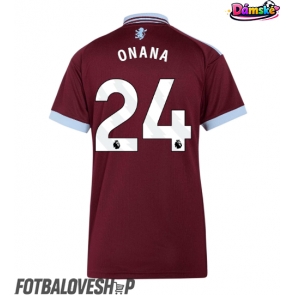 Aston Villa Amadou Onana #24 Dámské Domácí Dres 2026-27 Krátký Rukáv