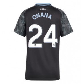 Aston Villa Amadou Onana #24 Dámské Venkovní Dres 2025-26 Krátký Rukáv