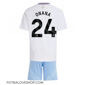 Aston Villa Amadou Onana #24 Dětské Venkovní Dres 2024-25 Krátký Rukáv (+ trenýrky)