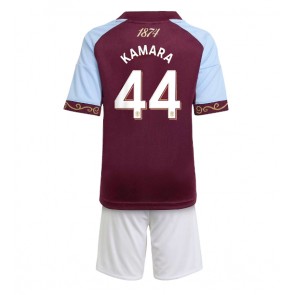 Aston Villa Boubacar Kamara #44 Dětské Domácí Dres 2025-26 Krátký Rukáv (+ trenýrky)
