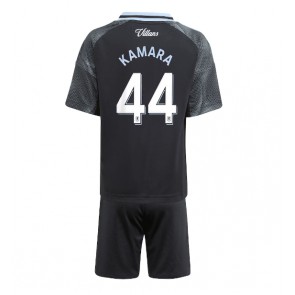 Aston Villa Boubacar Kamara #44 Dětské Venkovní Dres 2025-26 Krátký Rukáv (+ trenýrky)