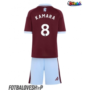 Aston Villa Boubacar Kamara #8 Dětské Domácí Dres 2026-27 Krátký Rukáv (+ trenýrky)