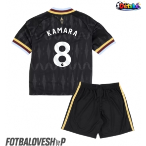 Aston Villa Boubacar Kamara #8 Dětské Venkovní Dres 2026-27 Krátký Rukáv (+ trenýrky)
