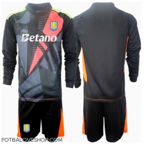 Aston Villa Brankářské Dětské Venkovní Dres 2024-25 Dlouhý Rukáv (+ trenýrky)