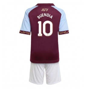 Aston Villa Emiliano Buendia #10 Dětské Domácí Dres 2025-26 Krátký Rukáv (+ trenýrky)