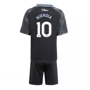 Aston Villa Emiliano Buendia #10 Dětské Venkovní Dres 2025-26 Krátký Rukáv (+ trenýrky)