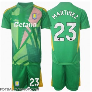 Aston Villa Emiliano Martinez #23 Brankářské Dětské Domácí Dres 2024-25 Krátký Rukáv (+ trenýrky)