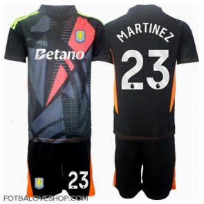 Aston Villa Emiliano Martinez #23 Brankářské Dětské Venkovní Dres 2024-25 Krátký Rukáv (+ trenýrky)