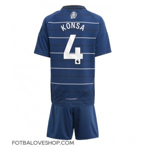 Aston Villa Ezri Konsa #4 Dětské Alternativní Dres 2024-25 Krátký Rukáv (+ trenýrky)