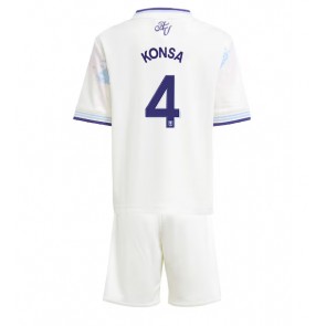 Aston Villa Ezri Konsa #4 Dětské Alternativní Dres 2025-26 Krátký Rukáv (+ trenýrky)