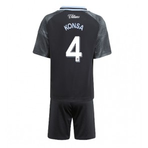 Aston Villa Ezri Konsa #4 Dětské Venkovní Dres 2025-26 Krátký Rukáv (+ trenýrky)