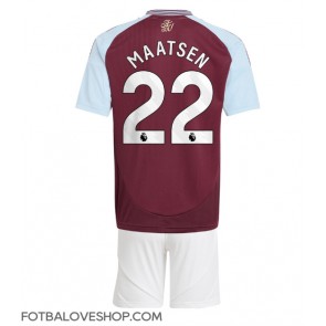 Aston Villa Ian Maatsen #22 Dětské Domácí Dres 2024-25 Krátký Rukáv (+ trenýrky)