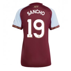 Aston Villa Jadon Sancho #19 Dámské Domácí Dres 2025-26 Krátký Rukáv