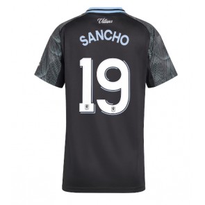 Aston Villa Jadon Sancho #19 Dámské Venkovní Dres 2025-26 Krátký Rukáv